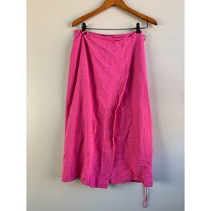 Zara Linen Blend Pareo Skirt Size L